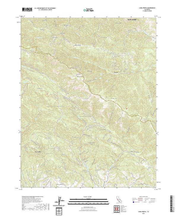 Loma Prieta topographic map thumbnail