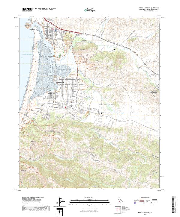 Morro Bay South topographic map thumbnail