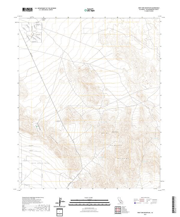 West Ord Mountain topographic map thumbnail