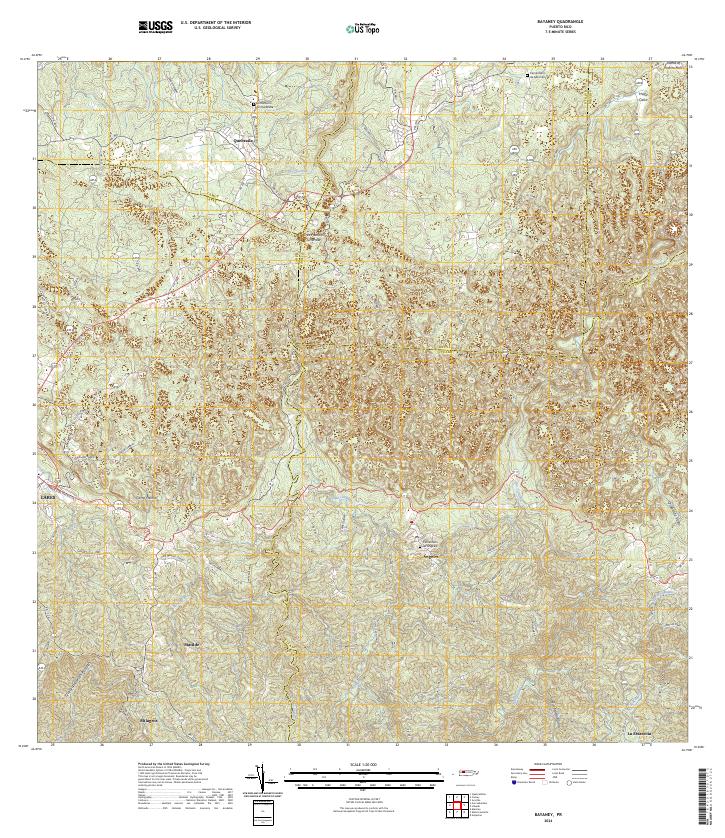 Bayaney topographic map thumbnail