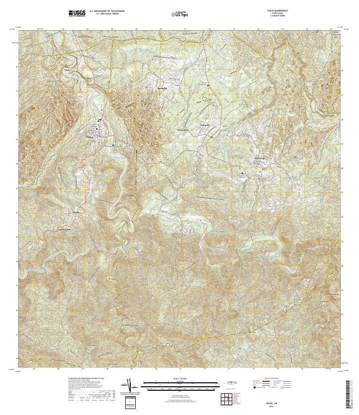 Ciales topographic map thumbnail