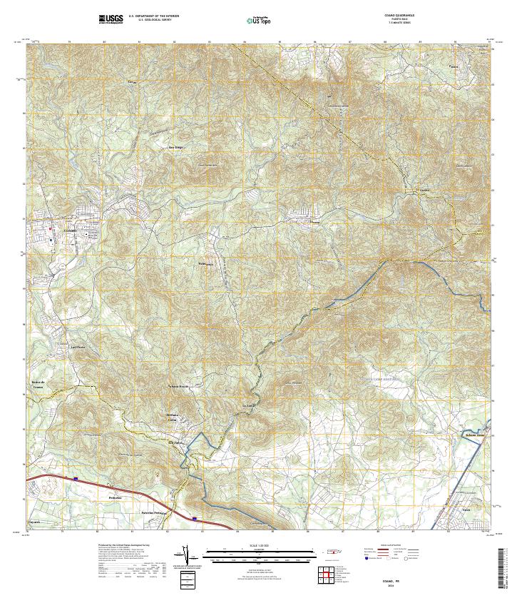 Coamo topographic map thumbnail