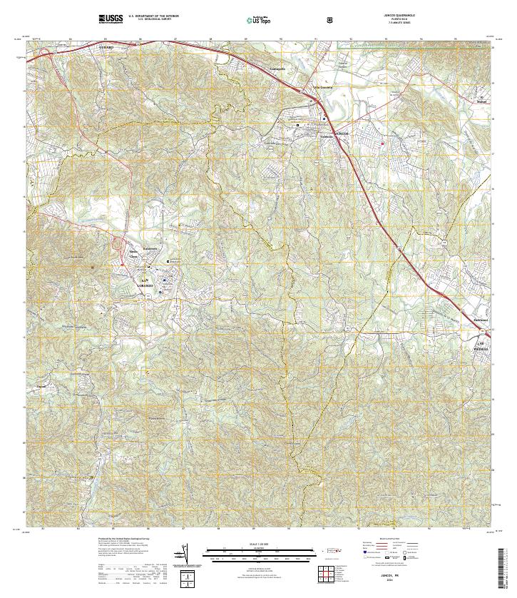 Juncos topographic map thumbnail