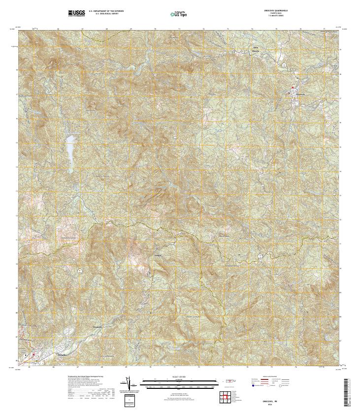 Orocovis topographic map thumbnail