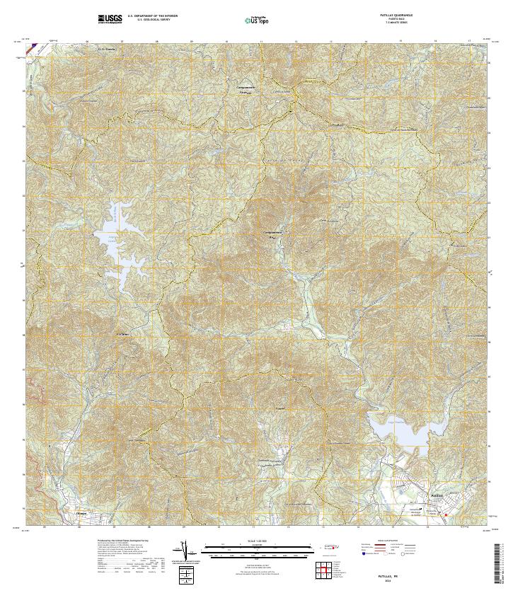 Patillas topographic map thumbnail