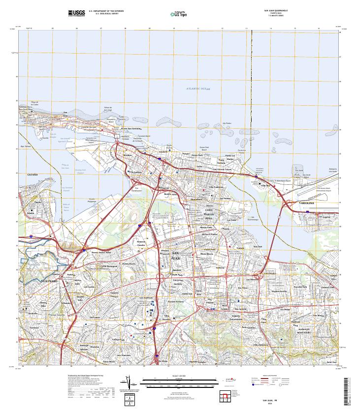 San Juan topographic map thumbnail