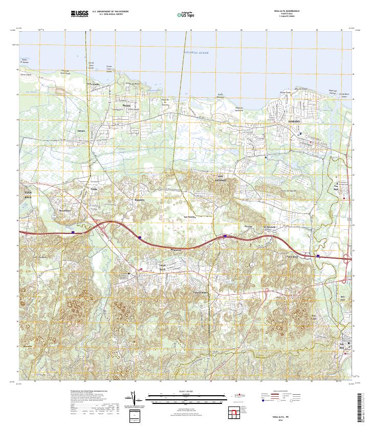 Vega Alta topographic map thumbnail