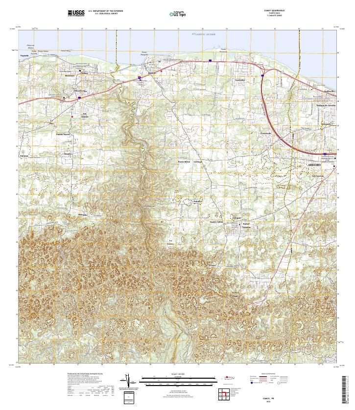 Camuy topographic map thumbnail