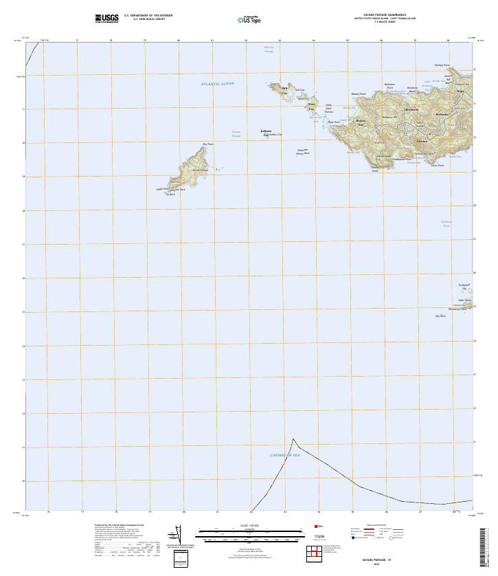 Savana Passage topographic map thumbnail
