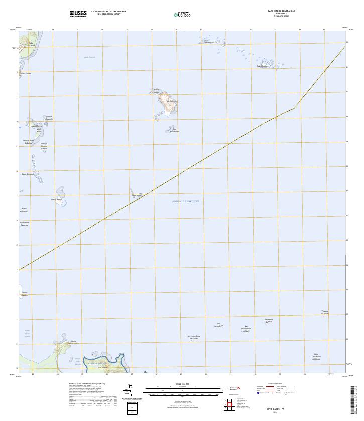 Cayo Icacos topographic map thumbnail