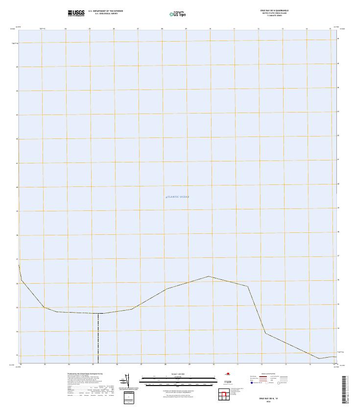 Cruz Bay OE N topographic map thumbnail