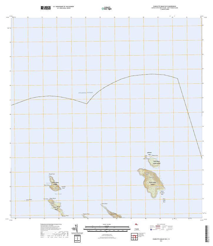 Charlotte Amalie OE N topographic map thumbnail