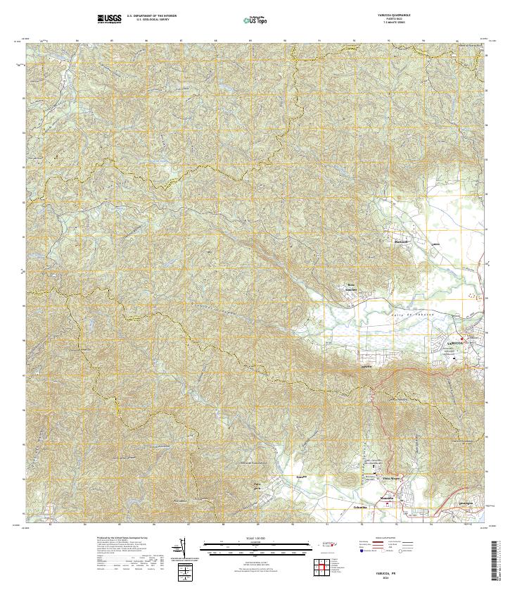 Yabucoa topographic map thumbnail