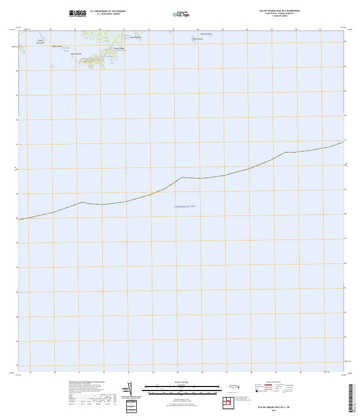 Isla De Vieques East OE S topographic map thumbnail