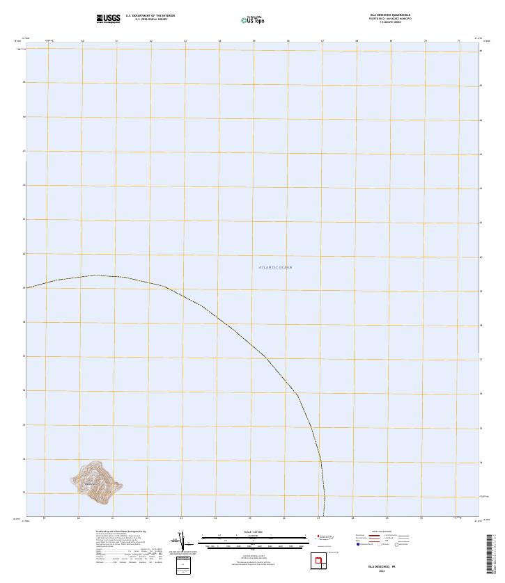 Isla Desecheo topographic map thumbnail
