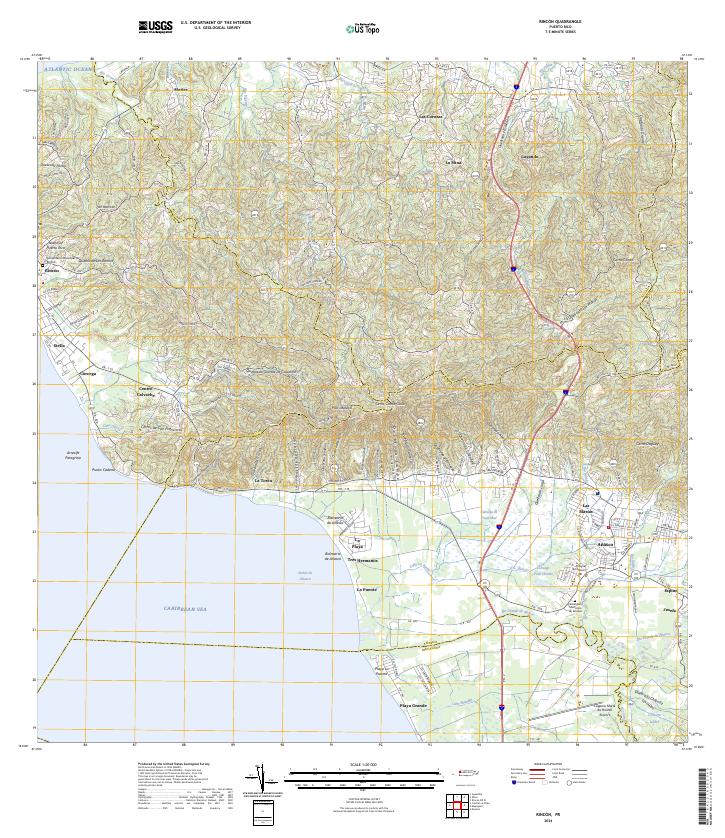 Rincon topographic map thumbnail