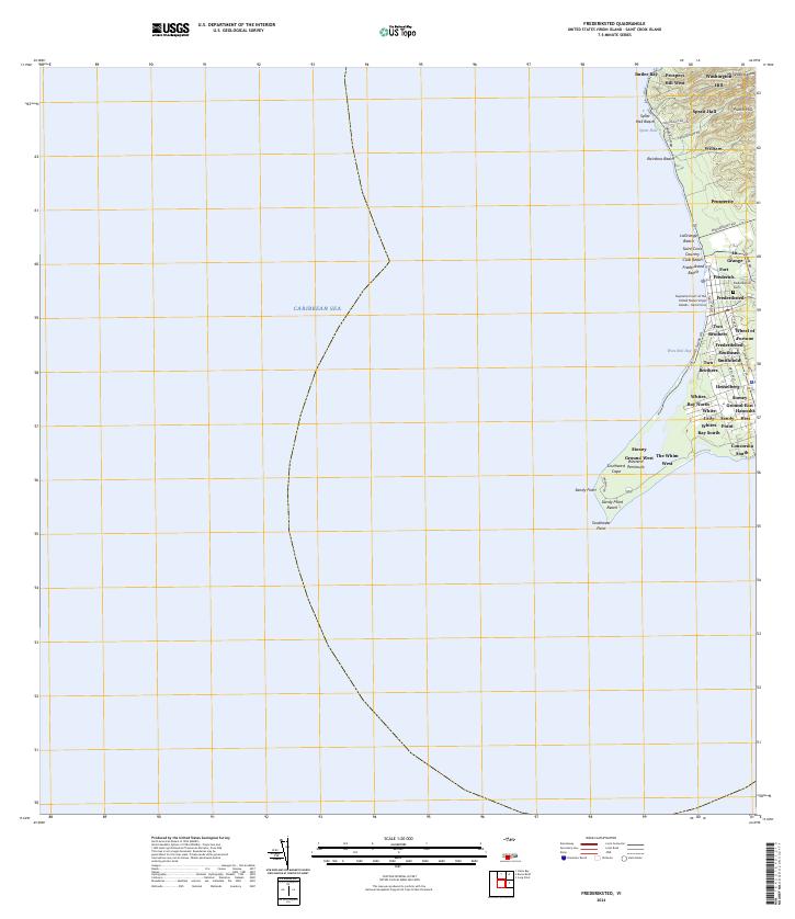 Frederiksted topographic map thumbnail