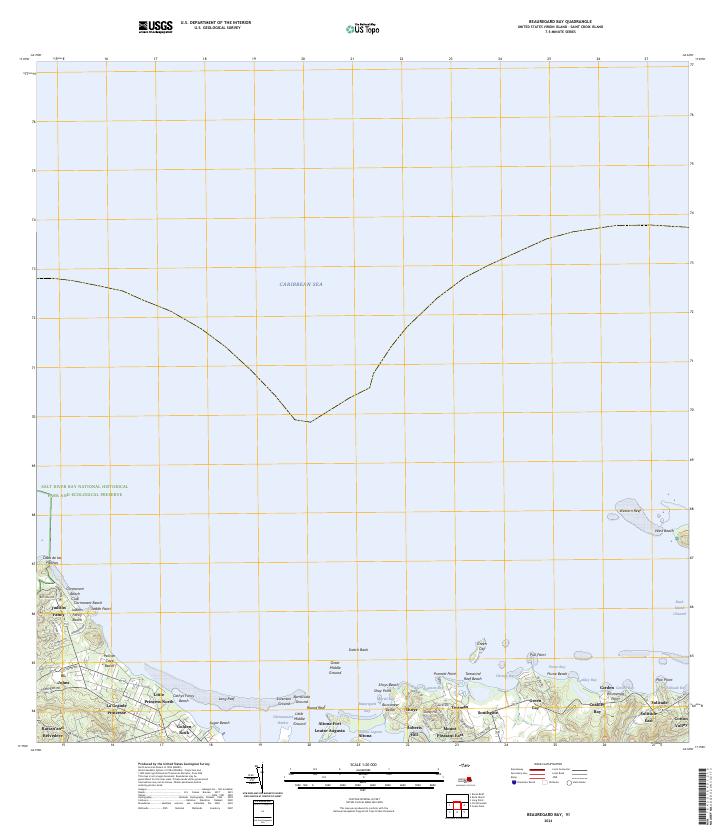 Beauregard Bay topographic map thumbnail