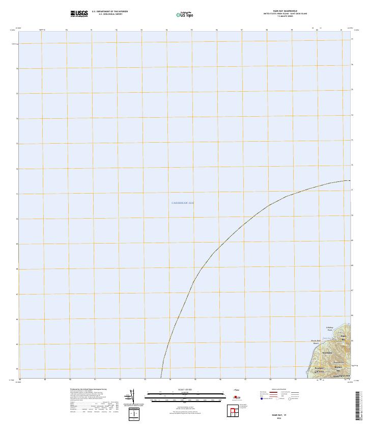 Hams Bay topographic map thumbnail