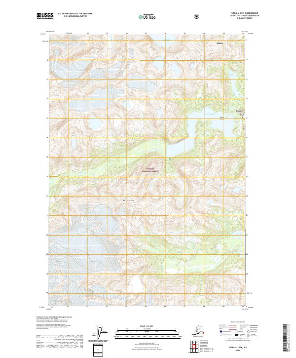 Sitka A-3 SW 2021 topographic map thumbnail