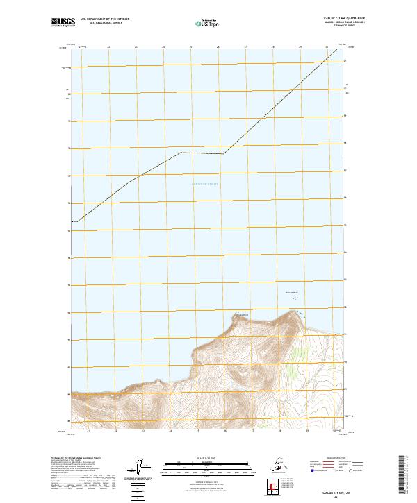 Karluk C-1 NW topographic map thumbnail