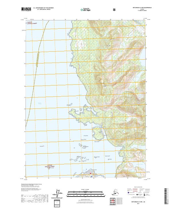 Ketchikan A-5 NW topographic map thumbnail