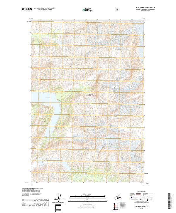 Taku River B-6 SE topographic map thumbnail
