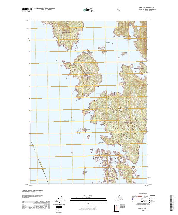 Sitka C-7 NW 2021 topographic map thumbnail