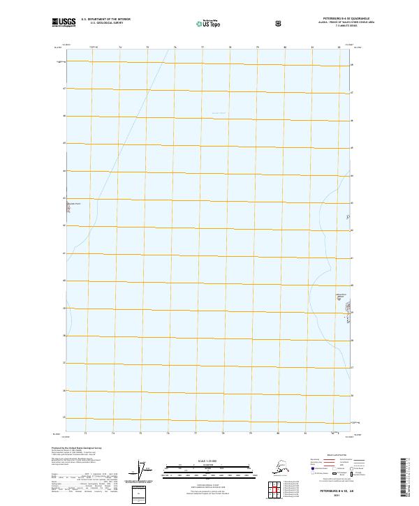 Petersburg B-6 SE topographic map thumbnail
