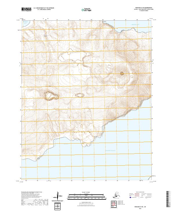 Seguam D-2 SE topographic map thumbnail