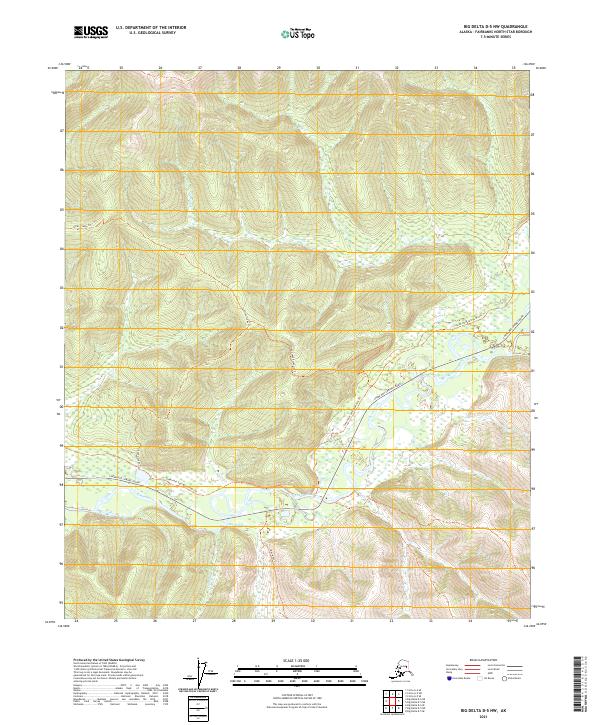Big Delta D-5 NW 2021 topographic map thumbnail