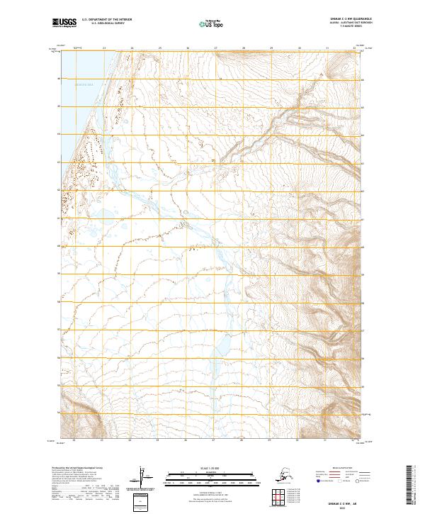 Unimak C-2 NW topographic map thumbnail