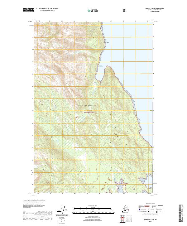 Juneau C-4 NW topographic map thumbnail