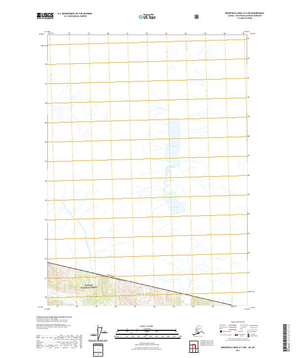 Bradfield Canal B-3 NW topographic map thumbnail