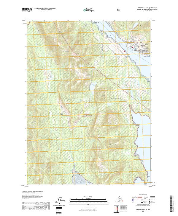 Ketchikan B-6 SE topographic map thumbnail