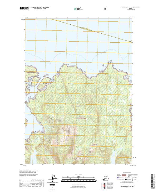 Petersburg B-4 SW topographic map thumbnail