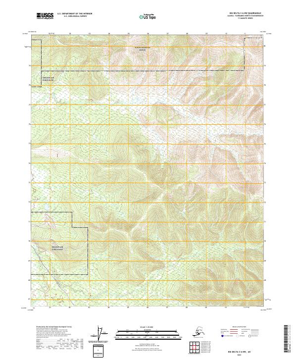 Big Delta C-6 NW 2021 topographic map thumbnail