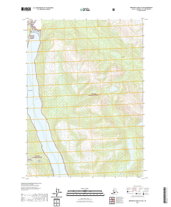 Bradfield Canal B-6 SW topographic map thumbnail