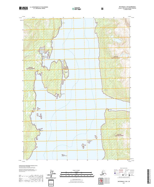 Ketchikan C-3 SW topographic map thumbnail