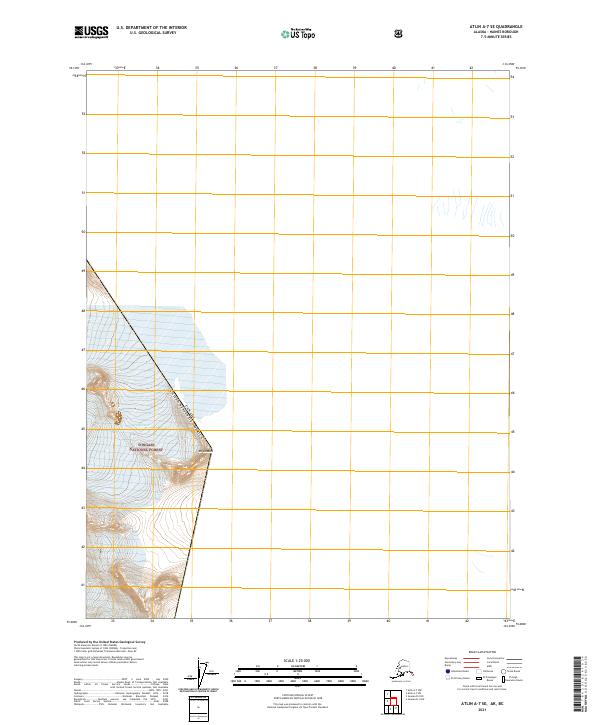 Atlin A-7 SE topographic map thumbnail