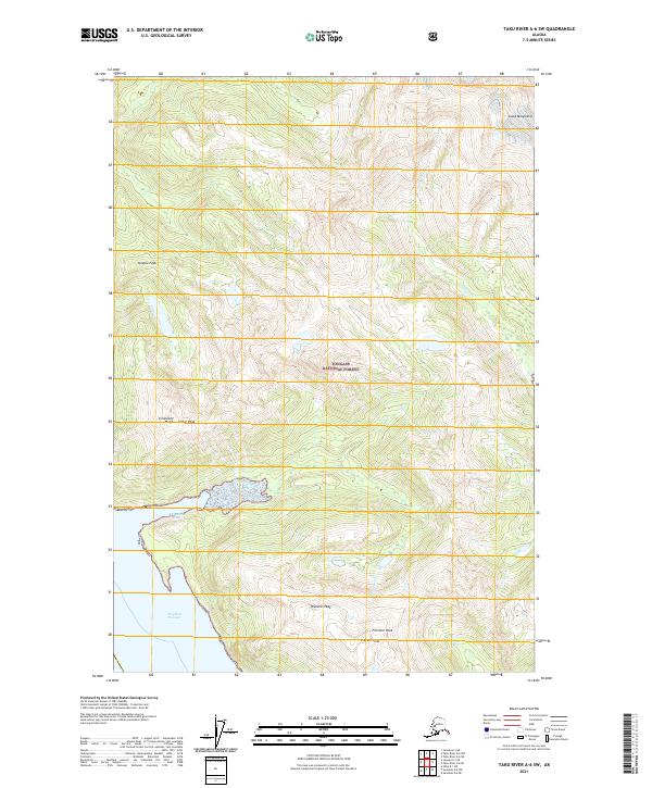Taku River A-6 SW topographic map thumbnail