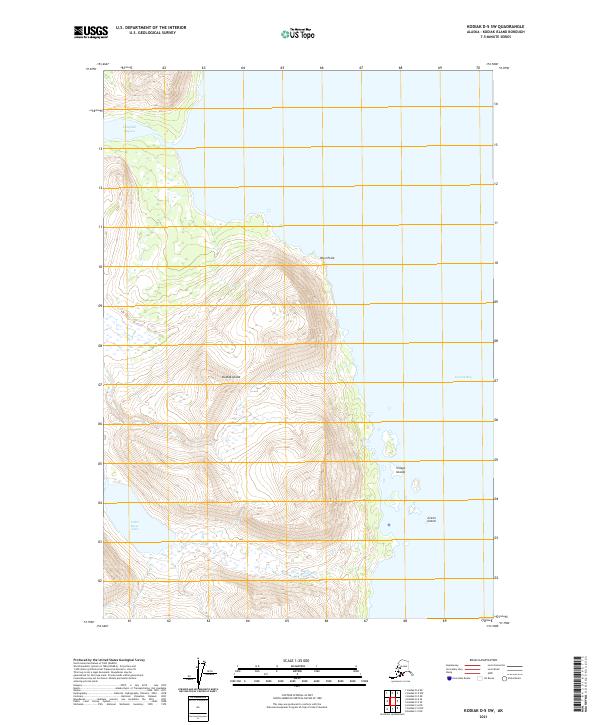 Kodiak D-5 SW topographic map thumbnail