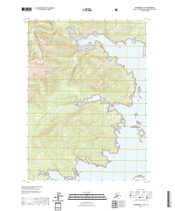 Petersburg C-6 SW topographic map thumbnail