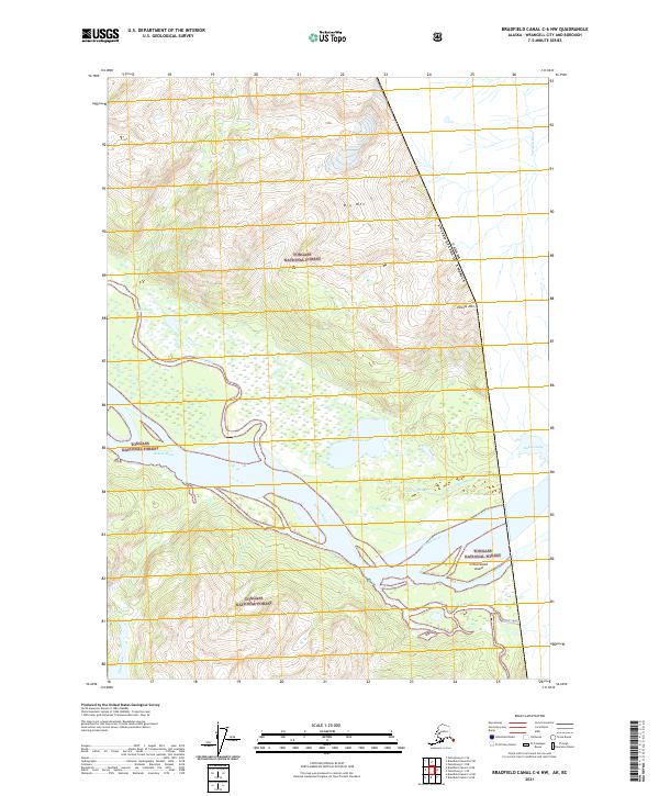 Bradfield Canal C-6 NW 2021 topographic map thumbnail