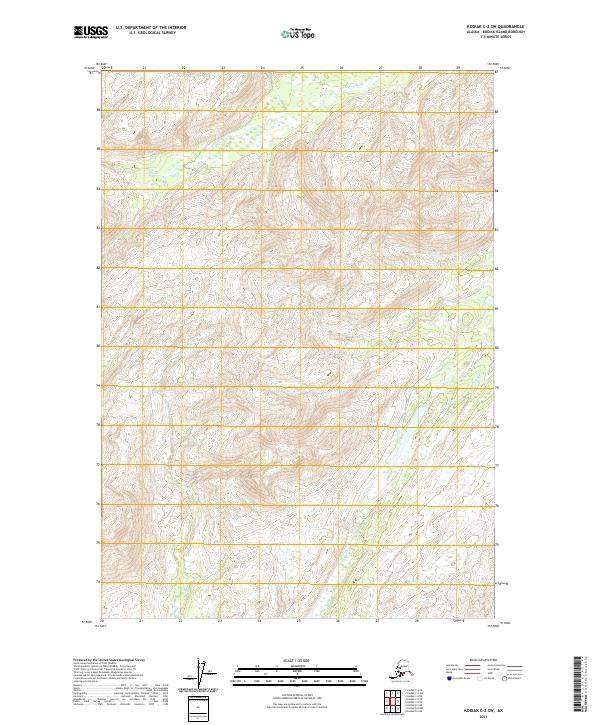 Kodiak C-2 SW 2021 topographic map thumbnail