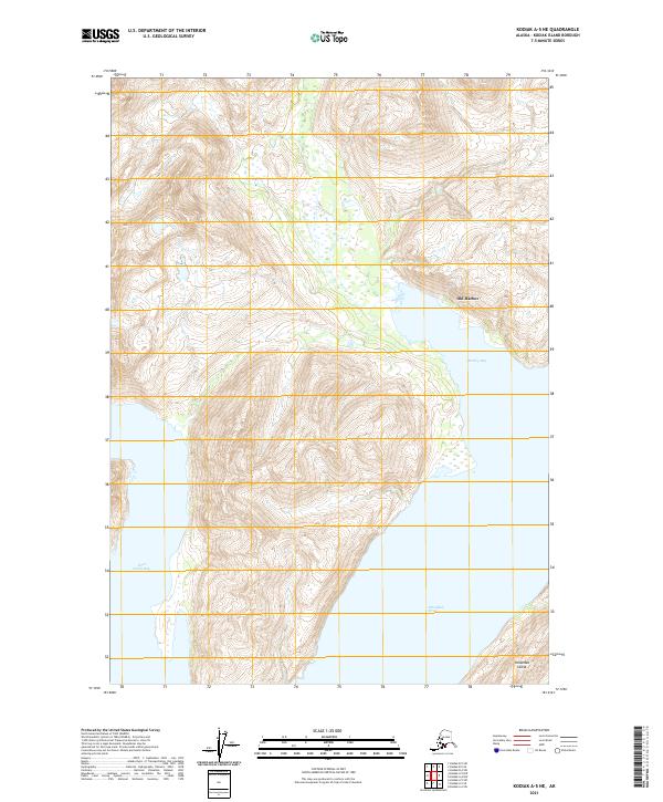 Kodiak A-5 NE topographic map thumbnail