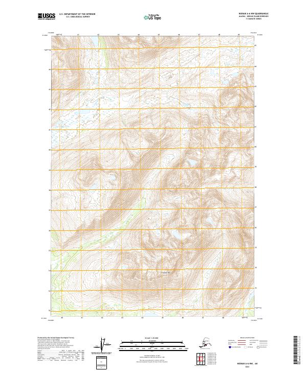 Kodiak A-6 NW topographic map thumbnail