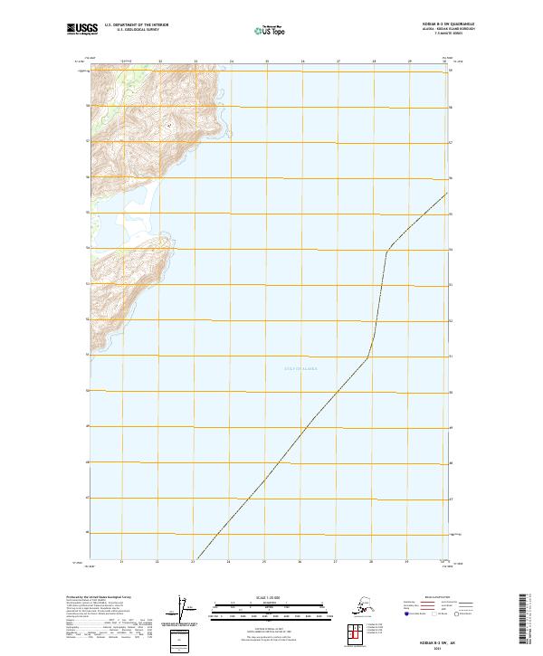Kodiak B-2 SW topographic map thumbnail