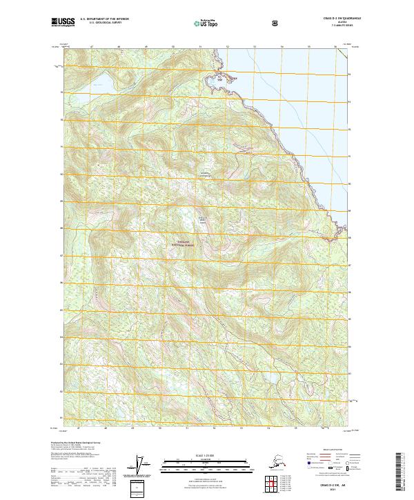 Craig D-2 SW 2021 topographic map thumbnail