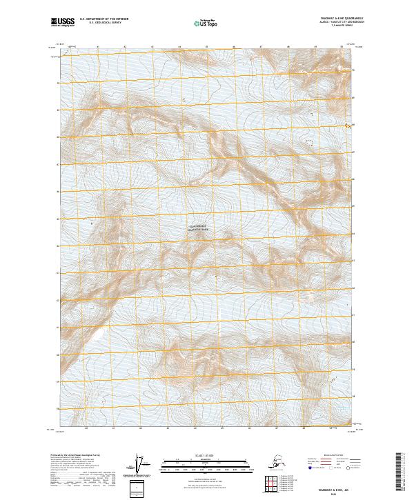 Skagway A-8 NE topographic map thumbnail